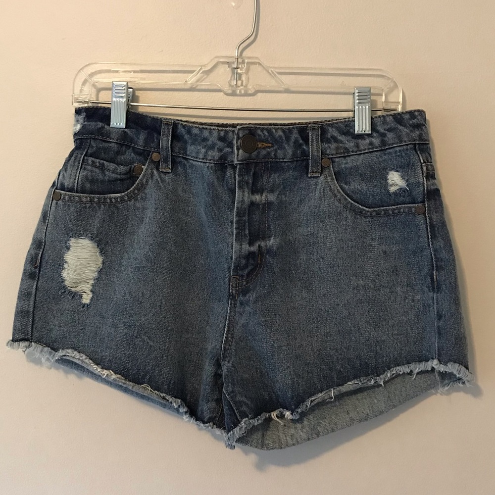 Refuge Distressed Denim Jean Shorts